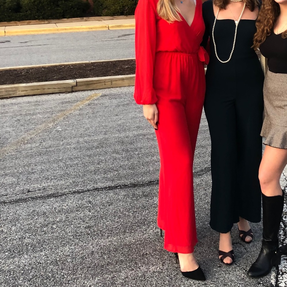 Express red jumpsuit